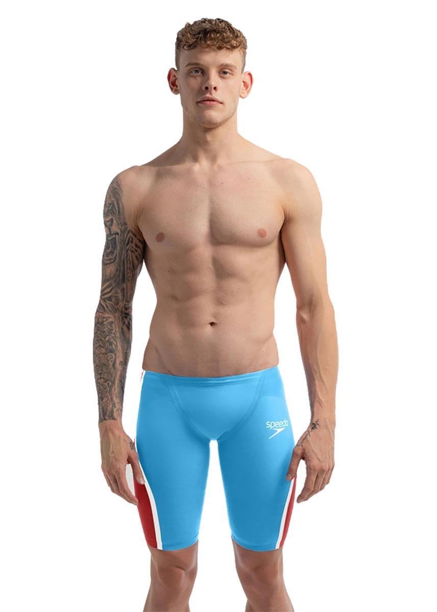 Speedo Fastskin LZR Pure Intent 2.0 Jammer - Blue / Red / Snow