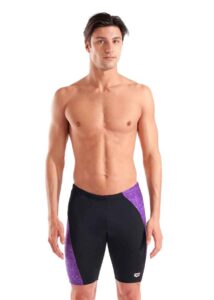 Arena Mens Ribbed Jammer - Black / Purple