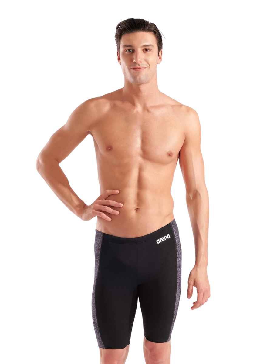 Arena Mens Snakeskin Jammer - Black / Team Black-630982