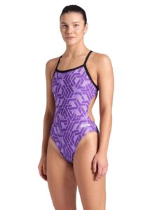Arena Escape Challenge Swimsuit - Black / Team Purple