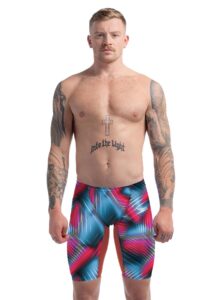 Speedo Fastskin LZR Pure Valor 2.0 High Waisted Jammer - Red / Blue