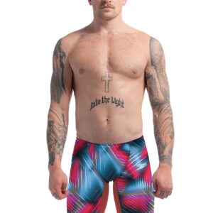 Speedo Fastskin LZR Pure Valor 2.0 High Waisted Jammer - Red / Blue
