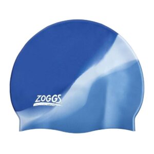 Zoggs Multicoloured Silicone Swim Cap - Blue / Silver