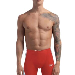 Speedo Fastskin LZR Pure Intent 2.0 High Waisted Jammer - Red / Blue / Snow
