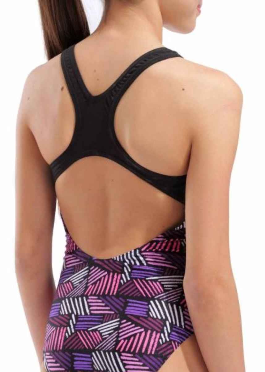Arena Girl's Candies Swim Pro Back Swimsuit - Multi / Black / Pink-631257
