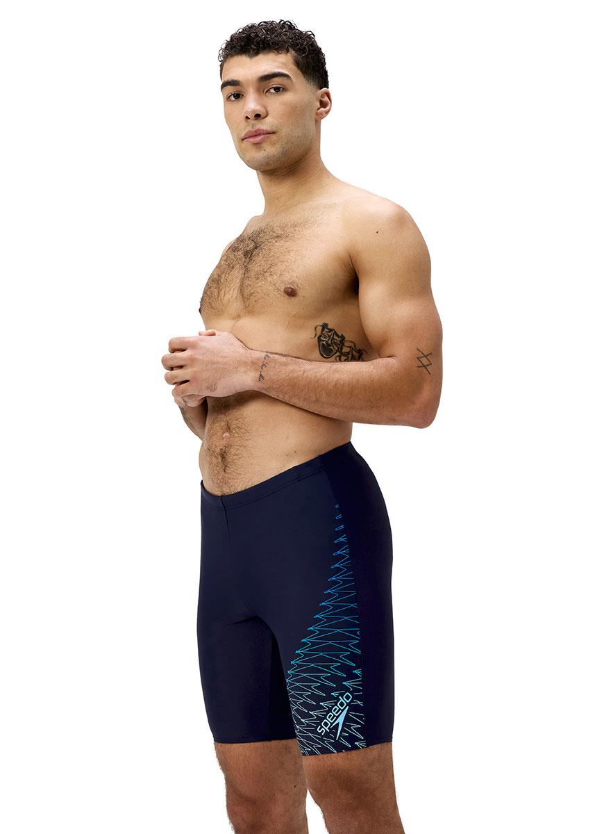 Speedo Mens Medley Logo Jammer - Navy-630416