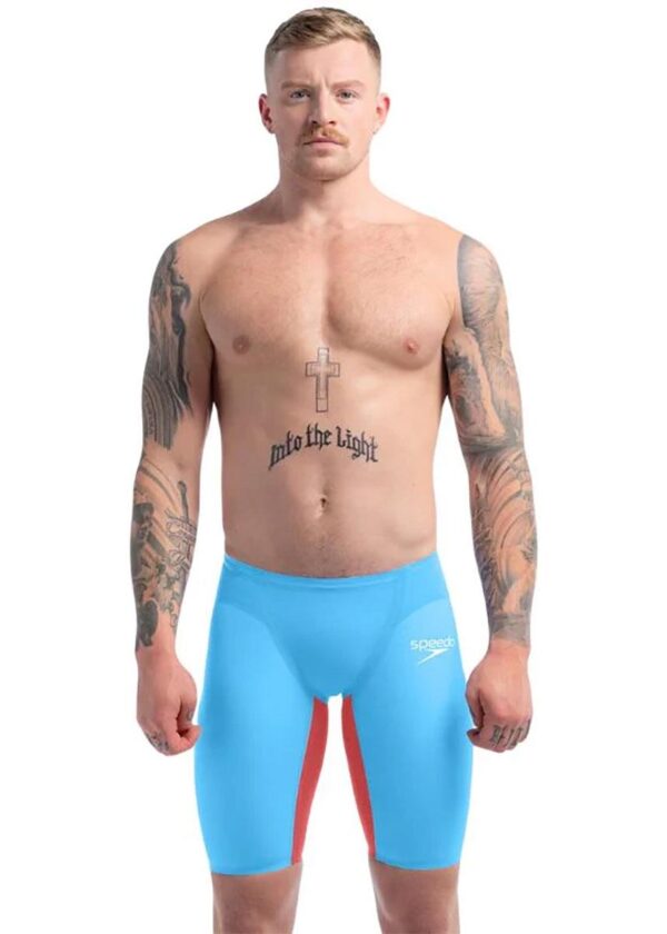 Speedo Fastskin LZR Pure Valor 2.0 High Waisted Jammer - Blue / Red