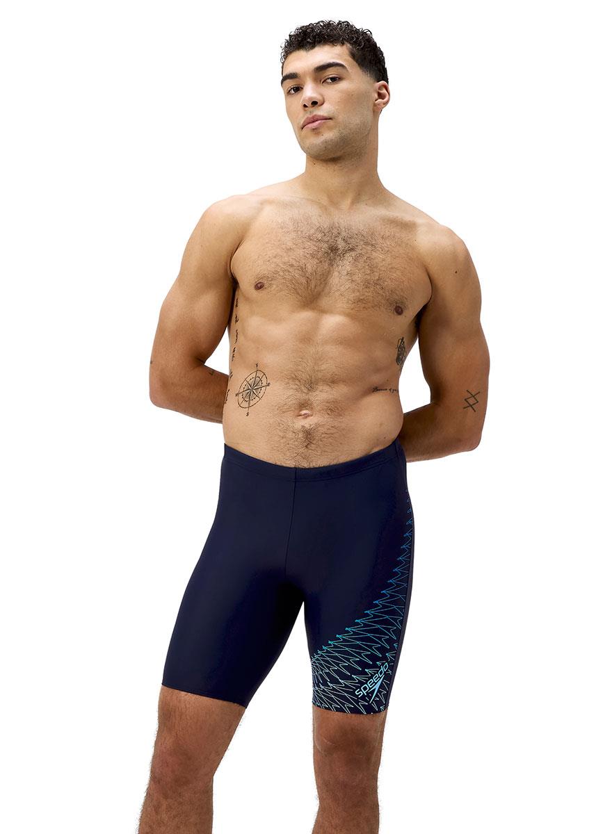 Speedo Mens Medley Logo Jammer - Navy-630417