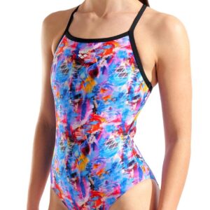 Arena Memories Lightdrop Back Swimsuit - Multi / Violet / Black-0