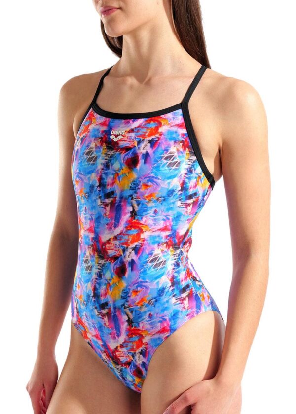 Arena Memories Lightdrop Back Swimsuit - Multi / Violet / Black-0