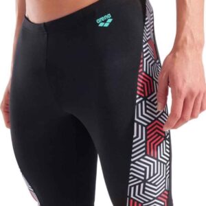 Arena Mens Geometry Jammer - Black / Multi