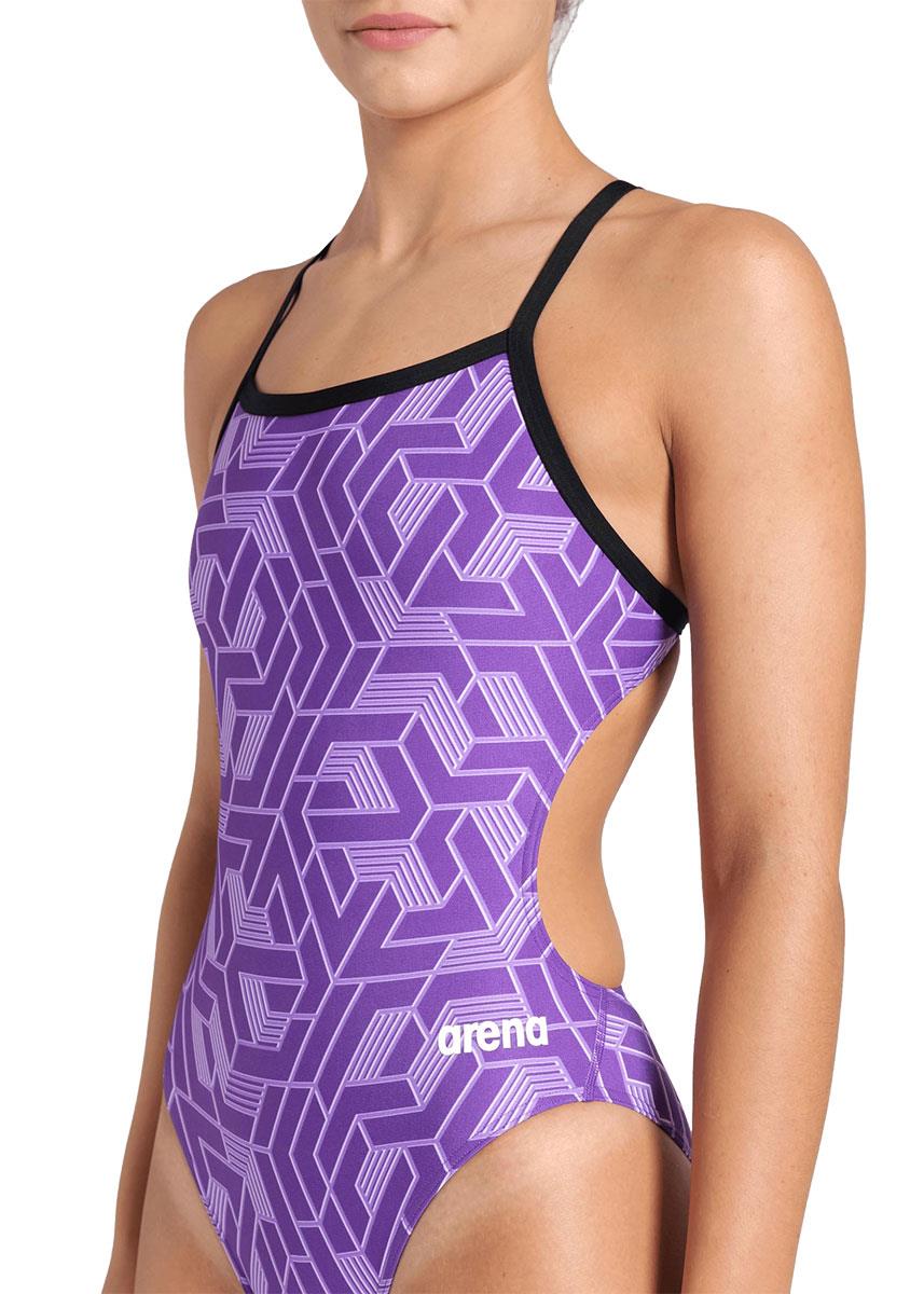 Arena Escape Challenge Swimsuit - Black / Team Purple-631158