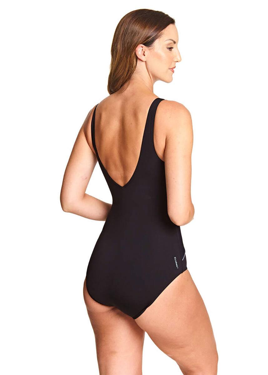 Zoggs Sunset Palms Wrap Front Swimsuit-630496