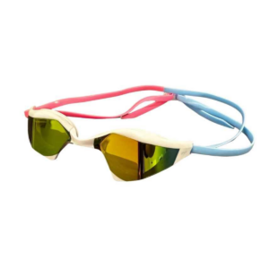 Spurt Adrenaline Mirrored Swimming Goggles - White / Pink
