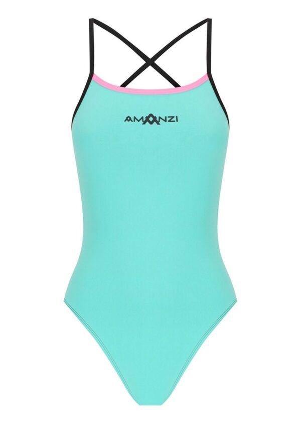 AMANZI Cotton Candy Tie Back One Piece Swimsuit