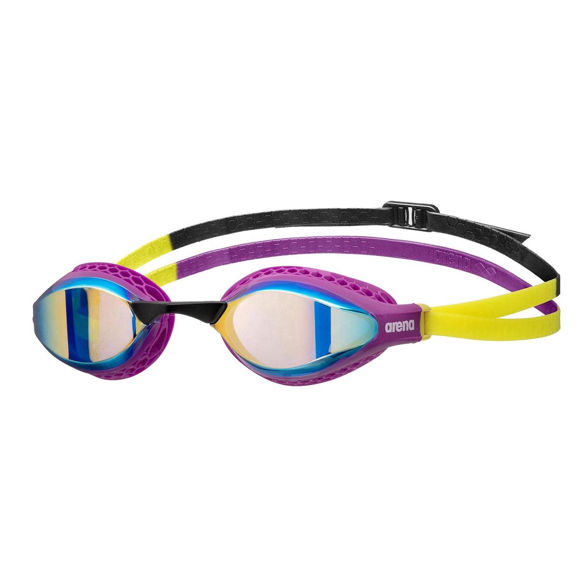 Arena Airspeed Mirrored Goggles - Aqua / Plum / Lime