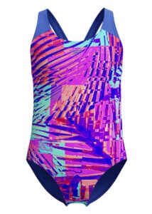 Speedo Girls Digital Allover Splashback Swimsuit - Cobalt Pop