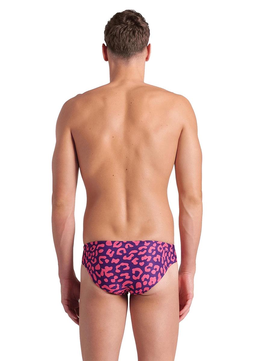 Arena Mens Printed Brief - Fuchsia Multi-631677