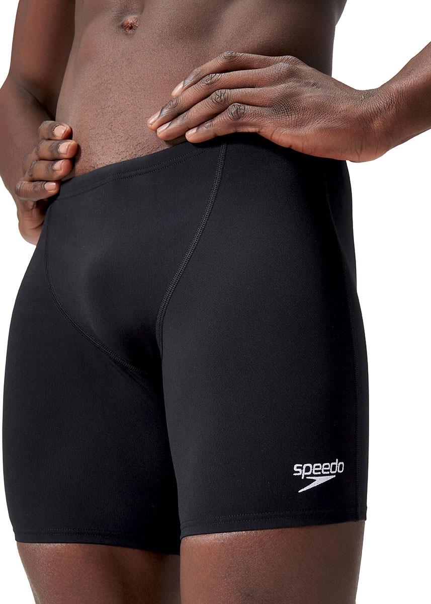 Speedo Mens Endurance+ V-Cut Mid Jammer - Black-632158