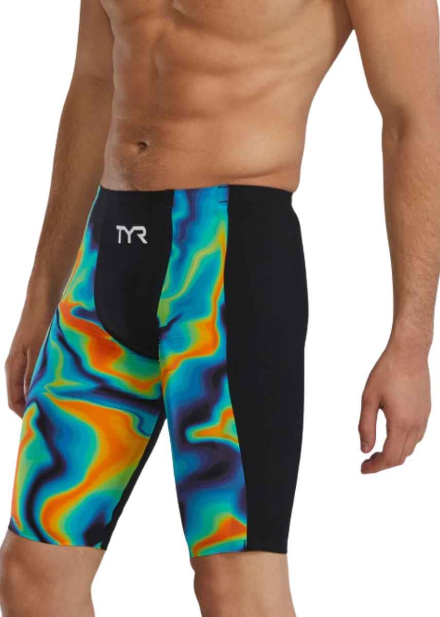 TYR Men's Shockwave High Waist Jammer - Infrared-631387