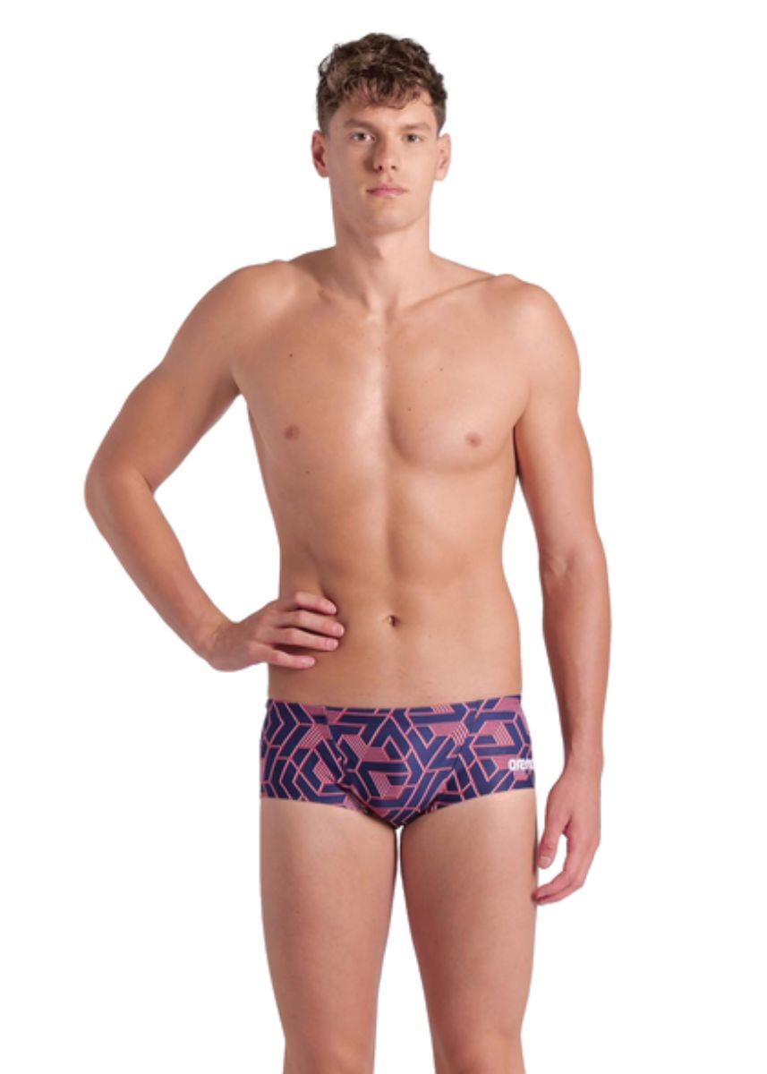 Arena Mens Escape Low Waist Short - Navy / Team Red-631678