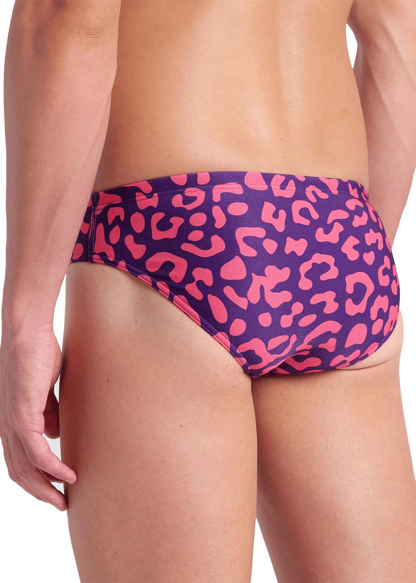 Arena Mens Printed Brief - Fuchsia Multi-631673