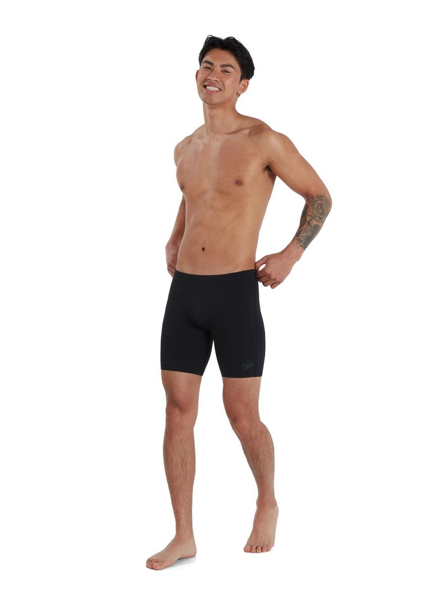 Speedo Mens Endurance+ V-Cut Mid Jammer - Black-632159