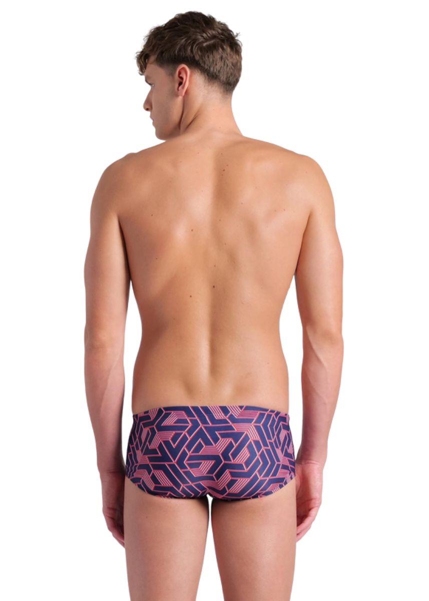 Arena Mens Escape Low Waist Short - Navy / Team Red-631676