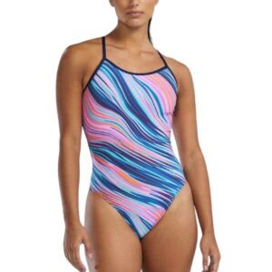 TYR Durafast Elite Riptidal Trinityfit One Piece Swimsuit - Pink / Multi