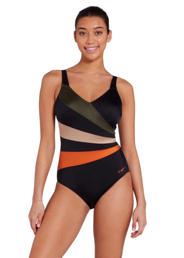 Zoggs Women's Dream Wrap Panel Classicback Swimsuit