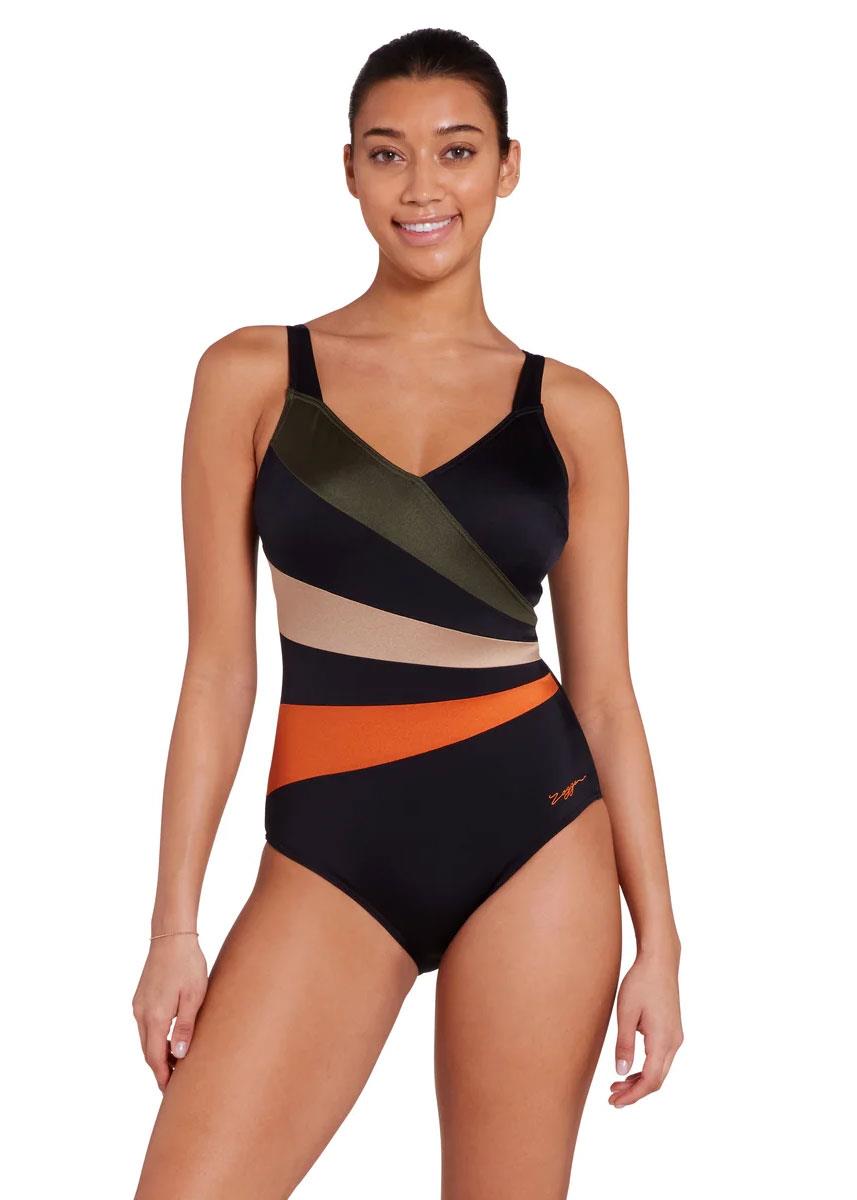 Zoggs Women's Dream Wrap Panel Classicback Swimsuit