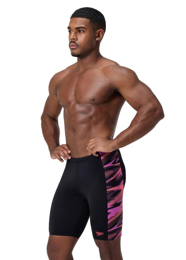 Speedo Hyperboom Panel Jammer - Black / Neon Violet