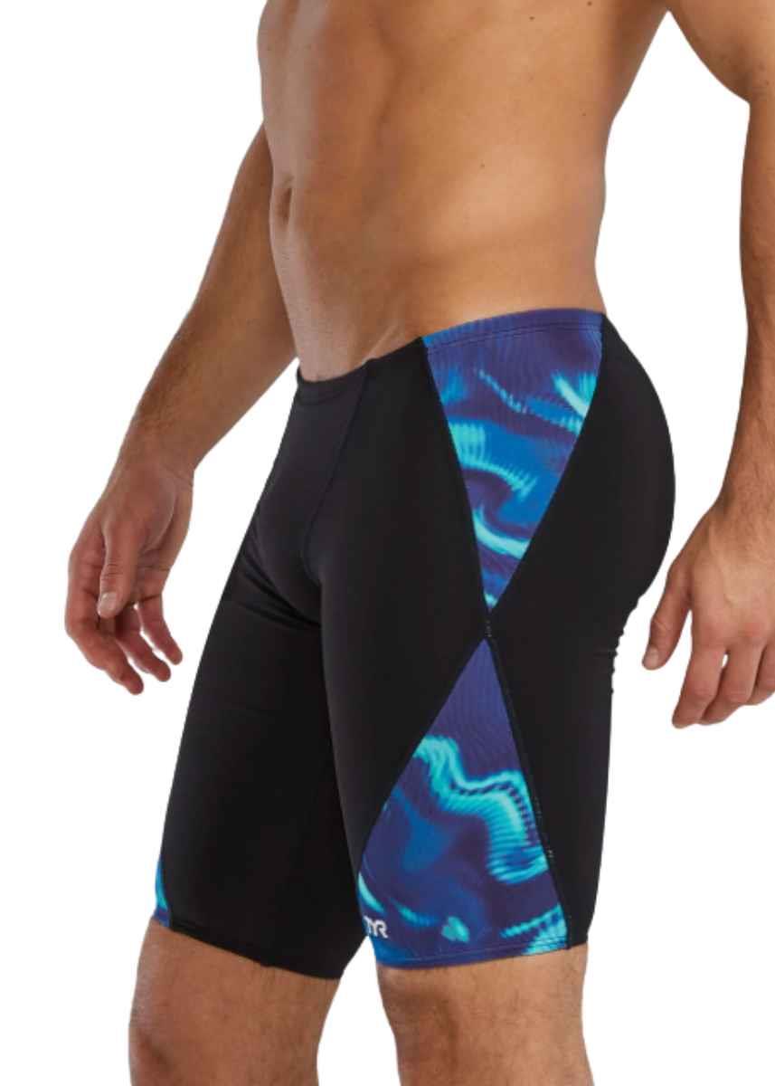 TYR Durafast Elite Men's Jammer Waveform - Blue / Green-631415
