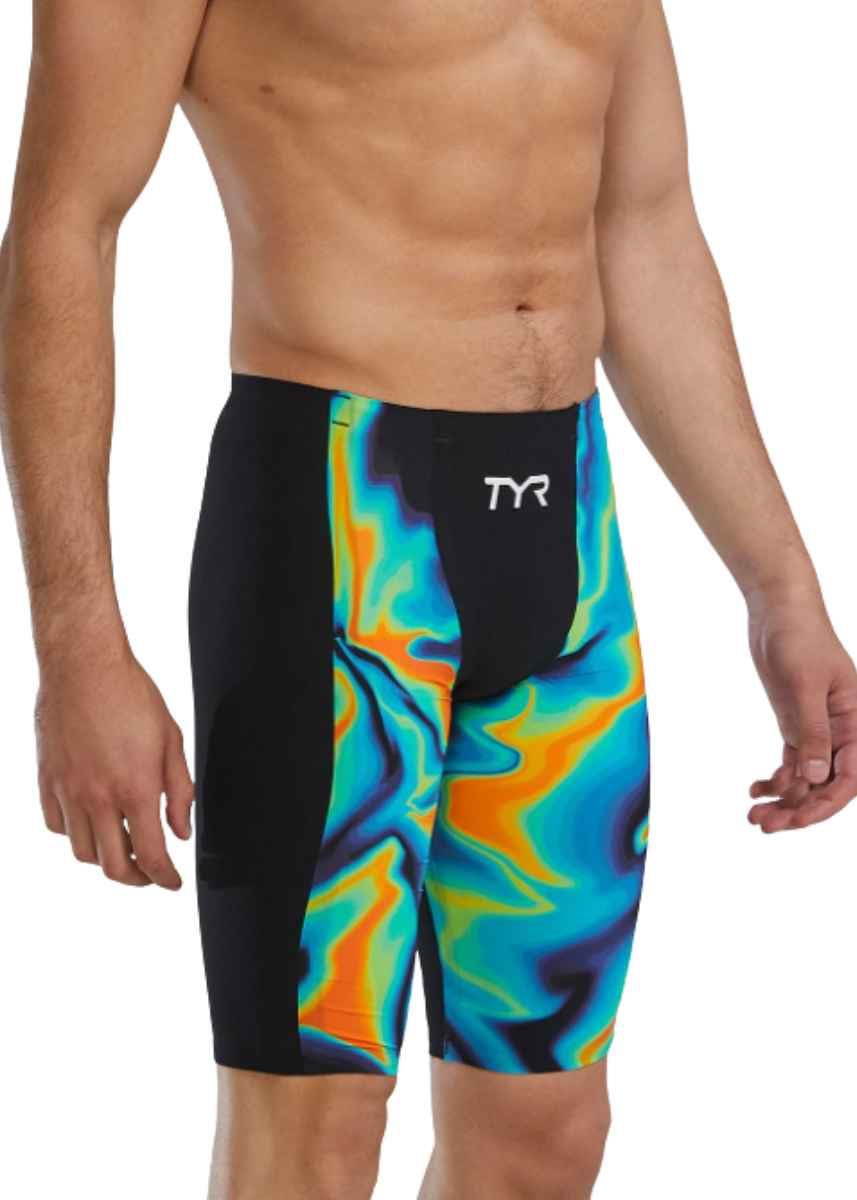 TYR Men's Shockwave High Waist Jammer - Infrared-631388