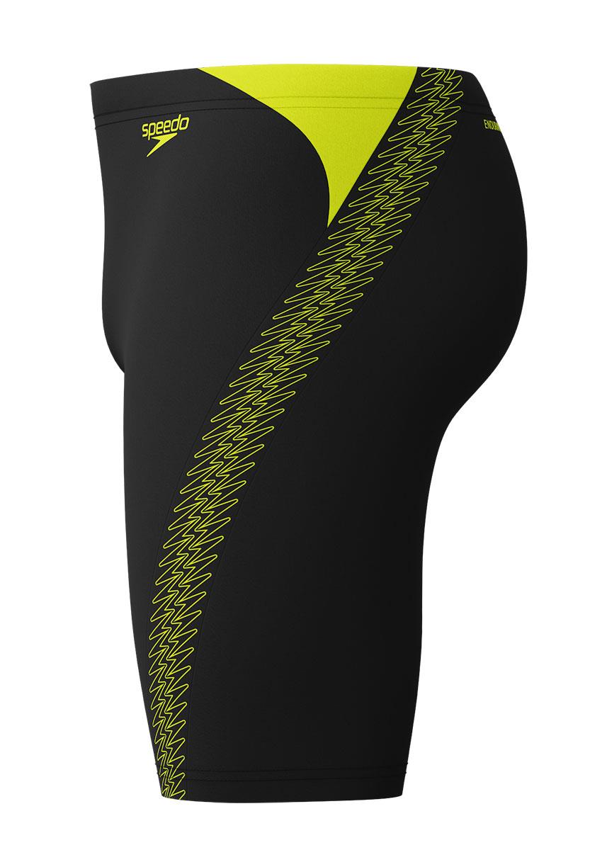 Speedo Mens Hyperboom Splice Jammers - Black / Hyper Yellow-632154