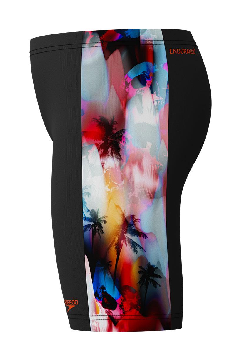 Speedo Boys Digital Panel Jammer - Red Ginger-631942