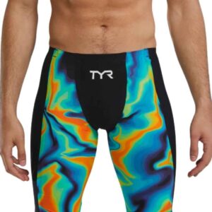 TYR Men's Shockwave High Waist Jammer - Infrared-0