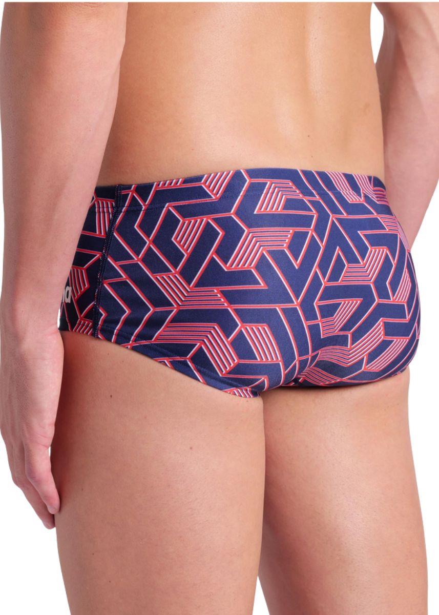 Arena Mens Escape Low Waist Short - Navy / Team Red-631672