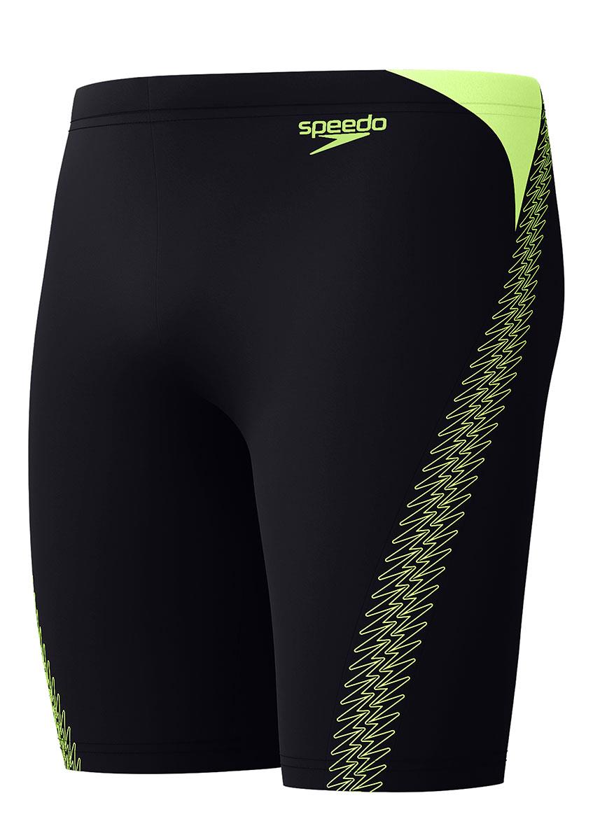 Speedo Mens Hyperboom Splice Jammers - Black / Hyper Yellow-632153
