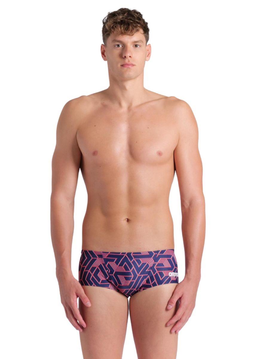 Arena Mens Escape Low Waist Short - Navy / Team Red-631674