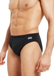 Zoggs Mens Cottesloe Racer Swim Briefs - Black