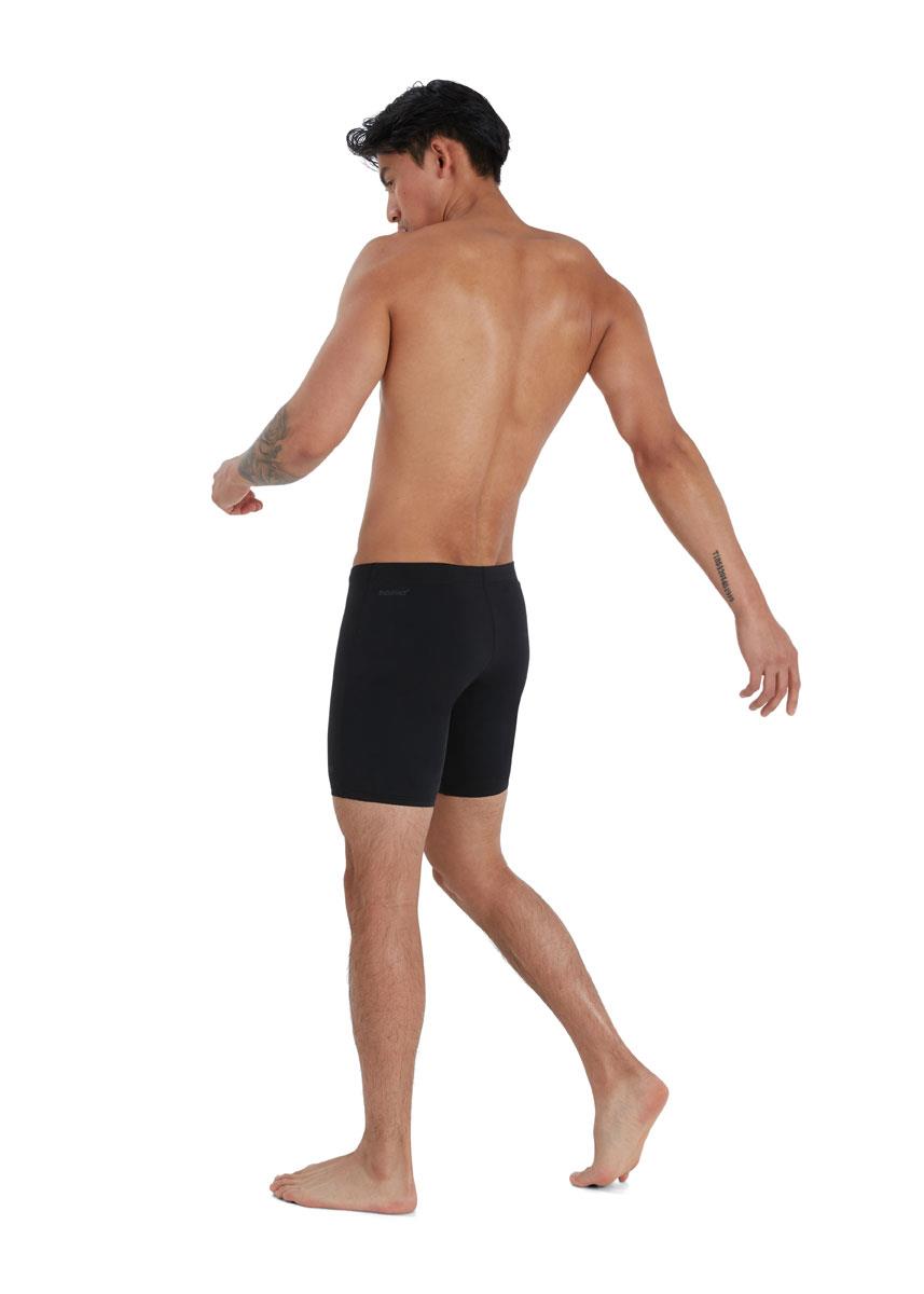 Speedo Mens Endurance+ V-Cut Mid Jammer - Black-632160