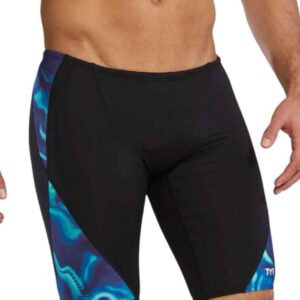 TYR Durafast Elite Men's Jammer Waveform - Blue / Green
