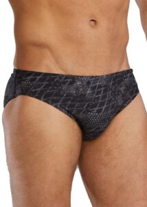 TYR Durafast Elite Briefs - Black / Steel