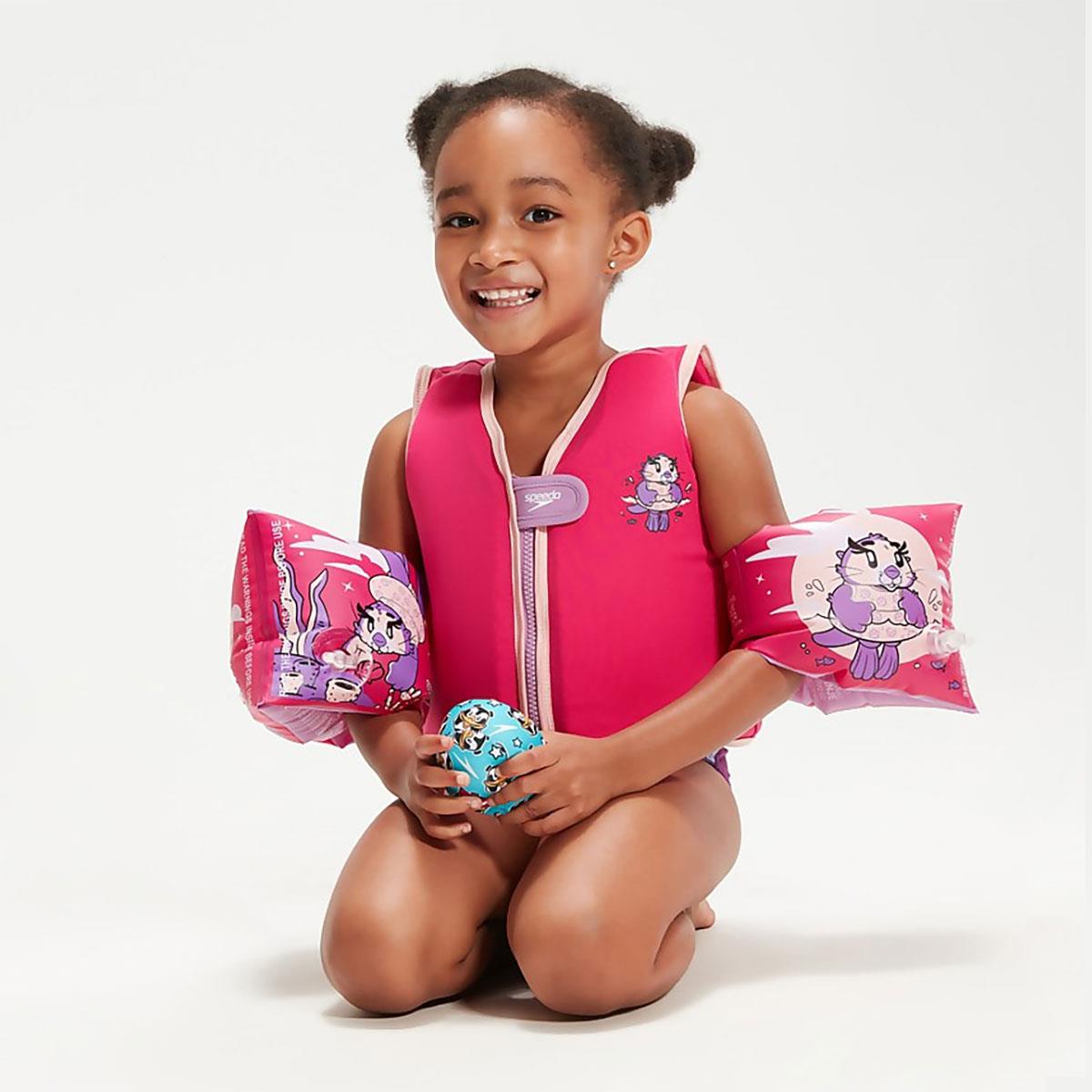 Speedo Infant Learn to Swim Aria Sea Otter Float Vest - Pink