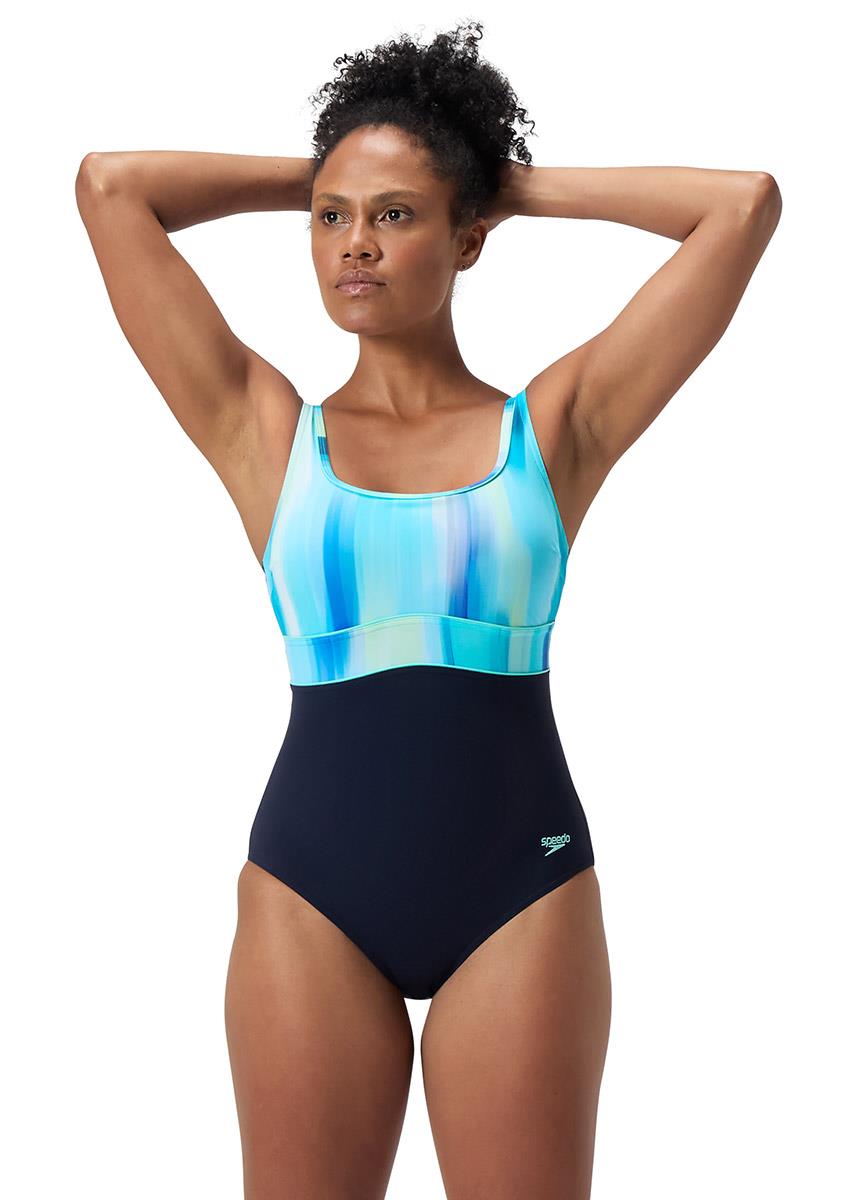 Speedo Women's Shaping ContourEclipse Swimsuit - True Navy-632181