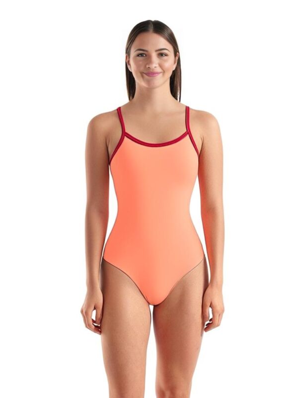 FunAqua Women's Coral Tie Back Swimsuit - Pink-0