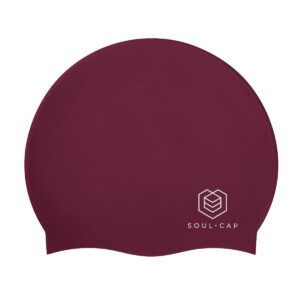 Soul Cap Kids Regular Swim Cap - Burgundy