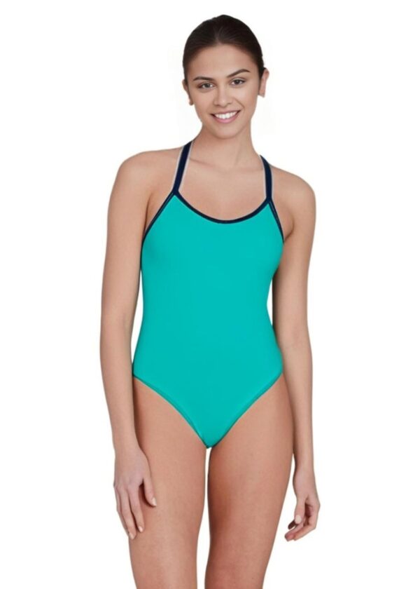 FunAqua Gemstone Tie Back Swimsuit - Turquoise