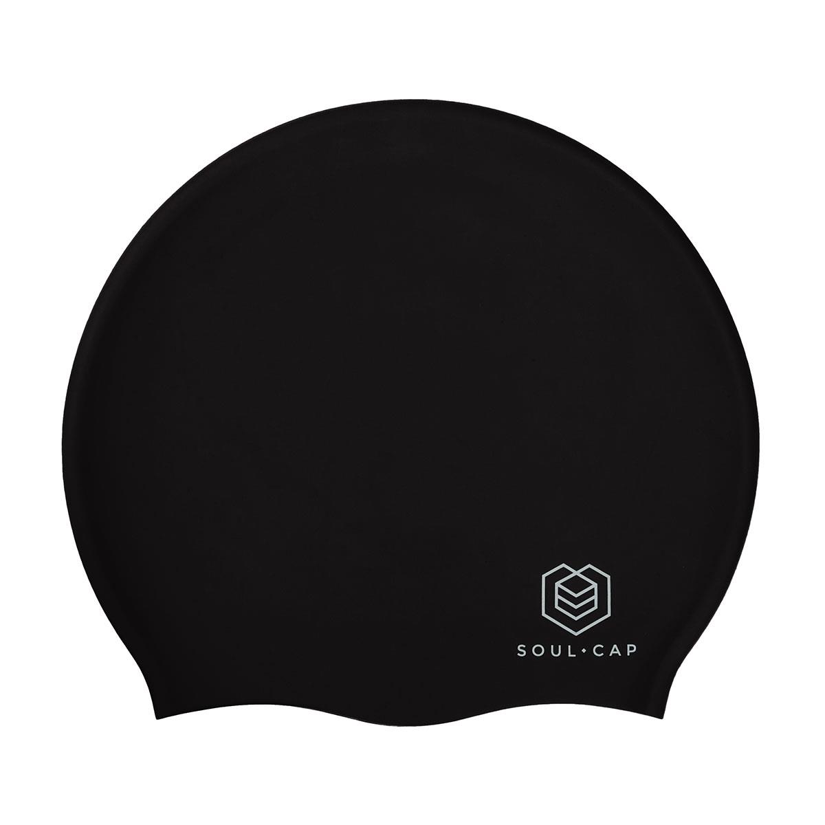 Soul Cap Adult Voluminous Swim Cap - Black-632584